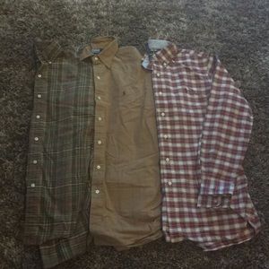 Men’s lot is 3 Polo Ralph Lauren shirts